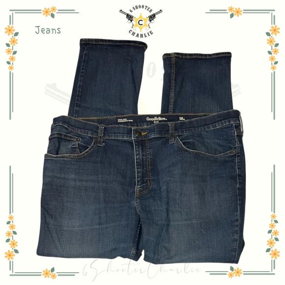 Goodfellow & Co Total Flex Flexibilidad Total Slim Jeans Dark Wash Mens Sz 40x32 - Picture 1 of 9